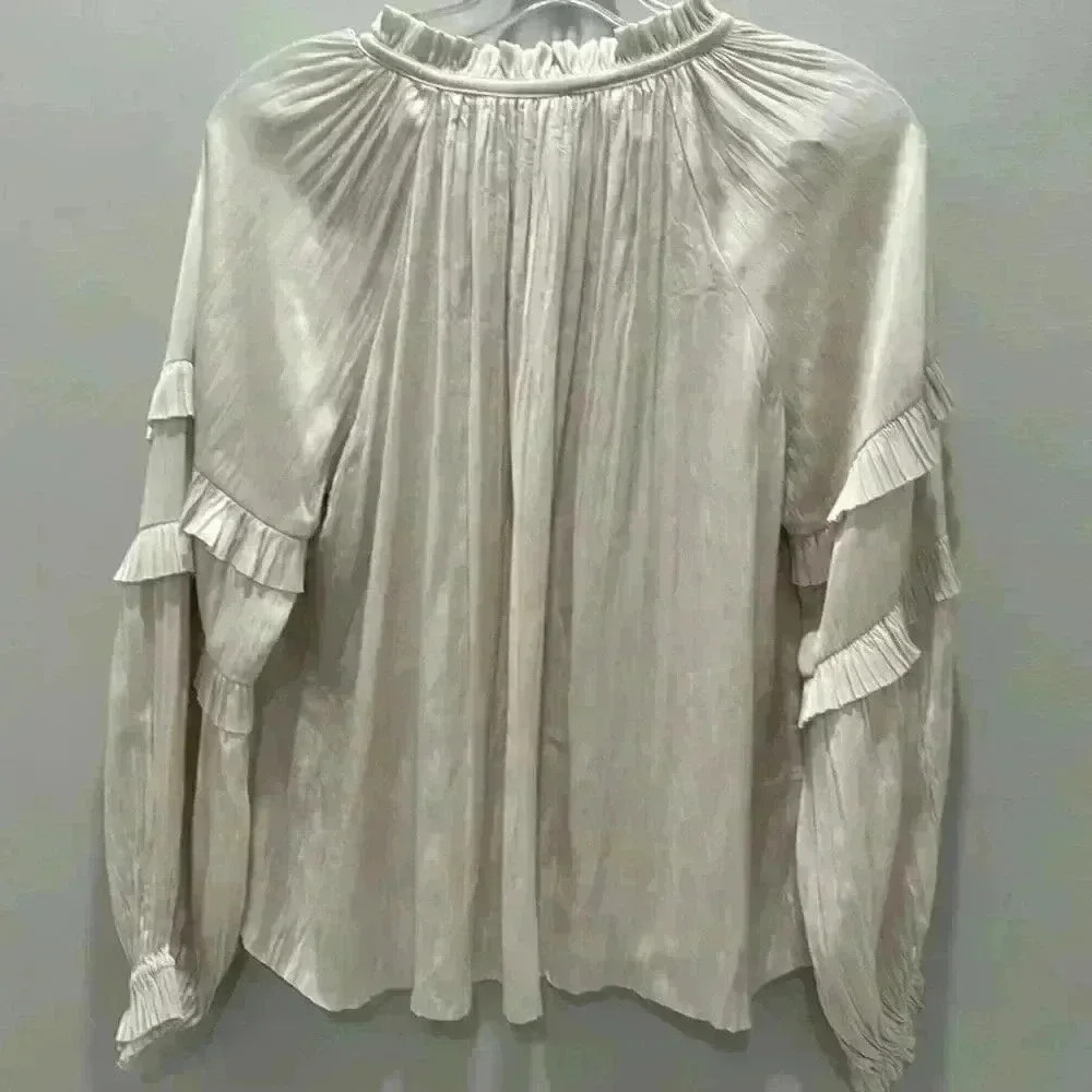 ULLA JOHNSON Carolina Blouse, Size XS - Picture 8 of 8